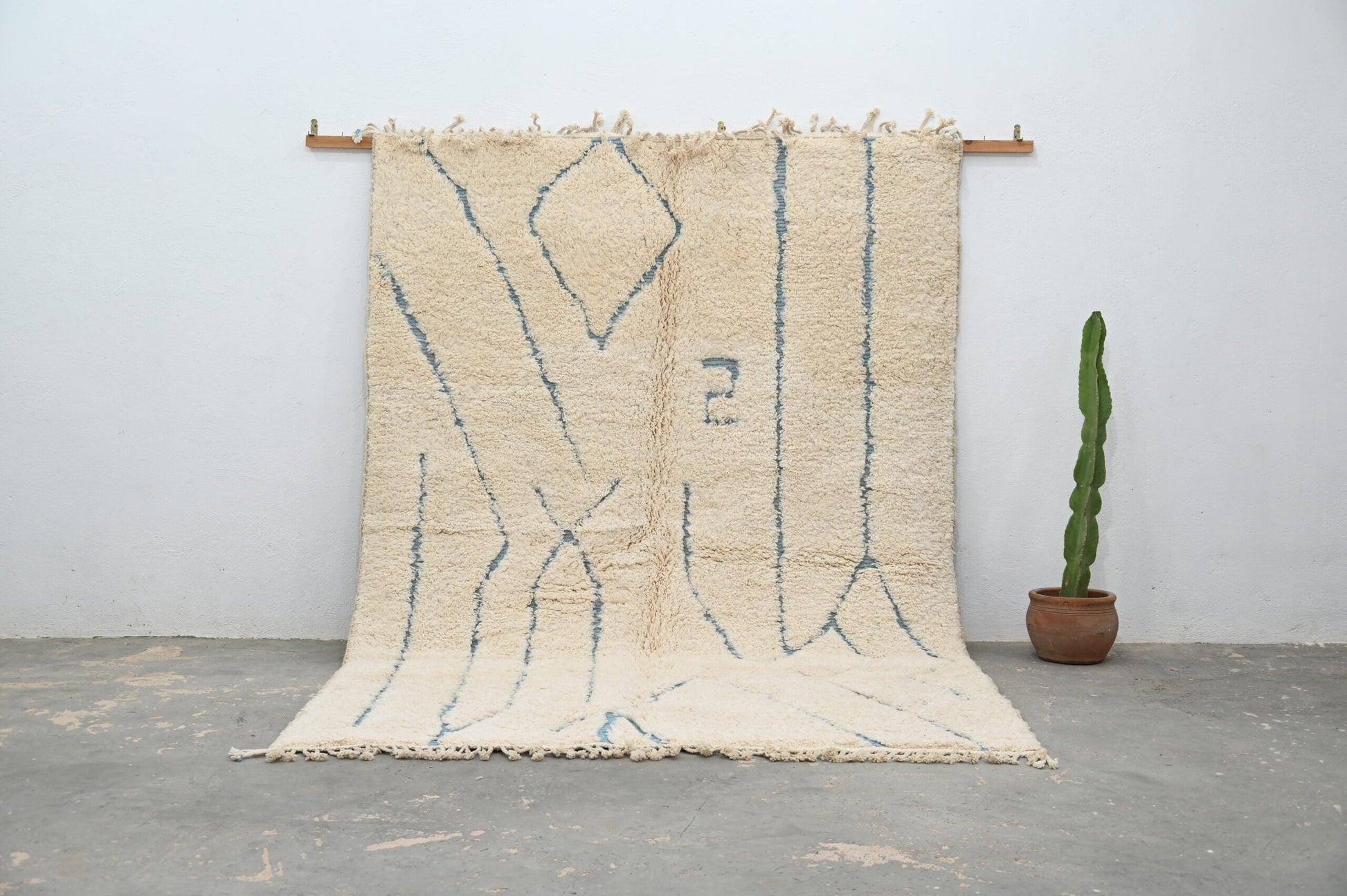 Moroccan Handmade Traditional Beni Ouarain Rug 300 X 205 Cm - Moroccan Rugs