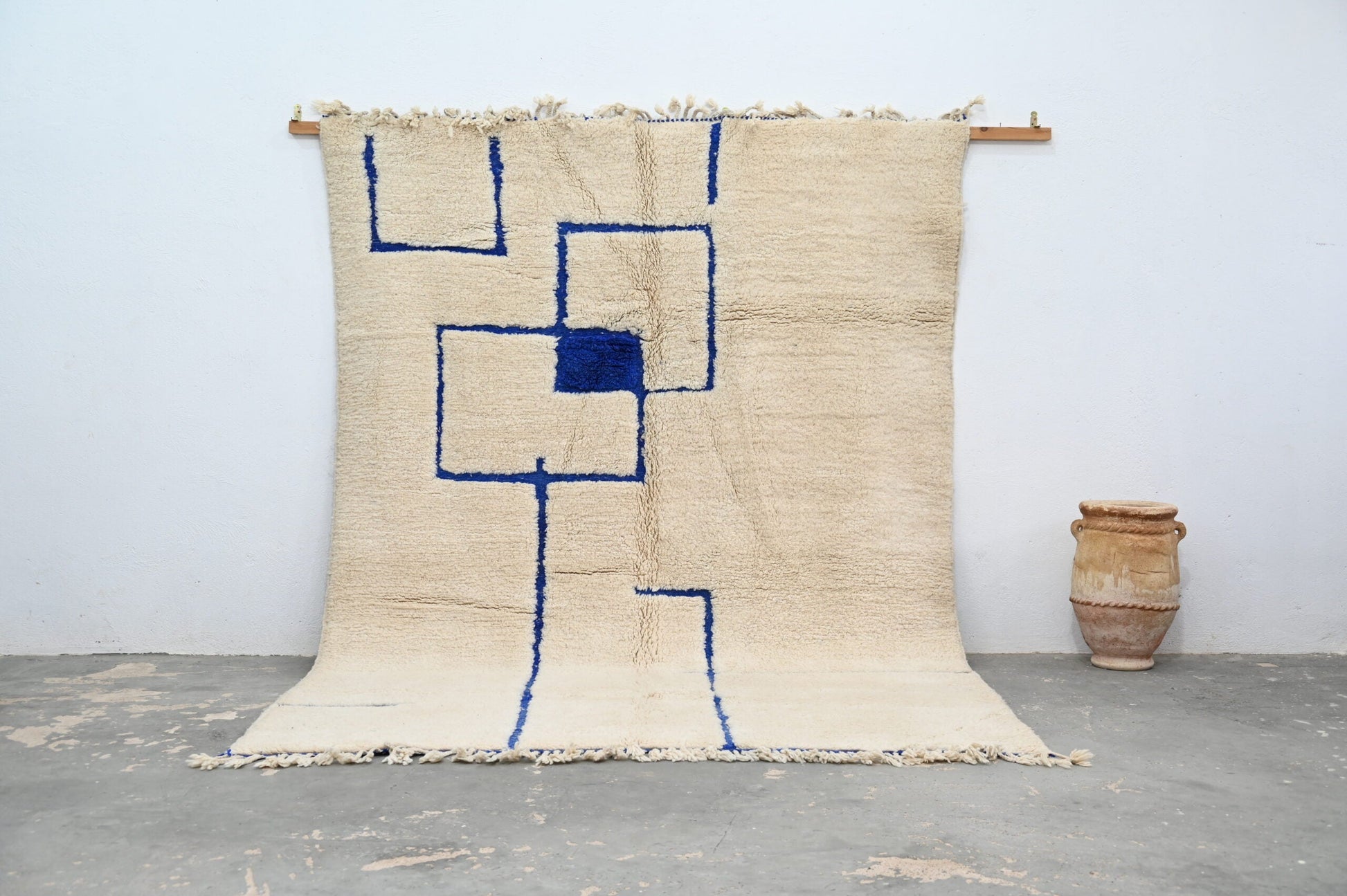 Moroccan Handmade Traditional Beni Ouarain Rug 300 X 207 Cm - Moroccan Rugs