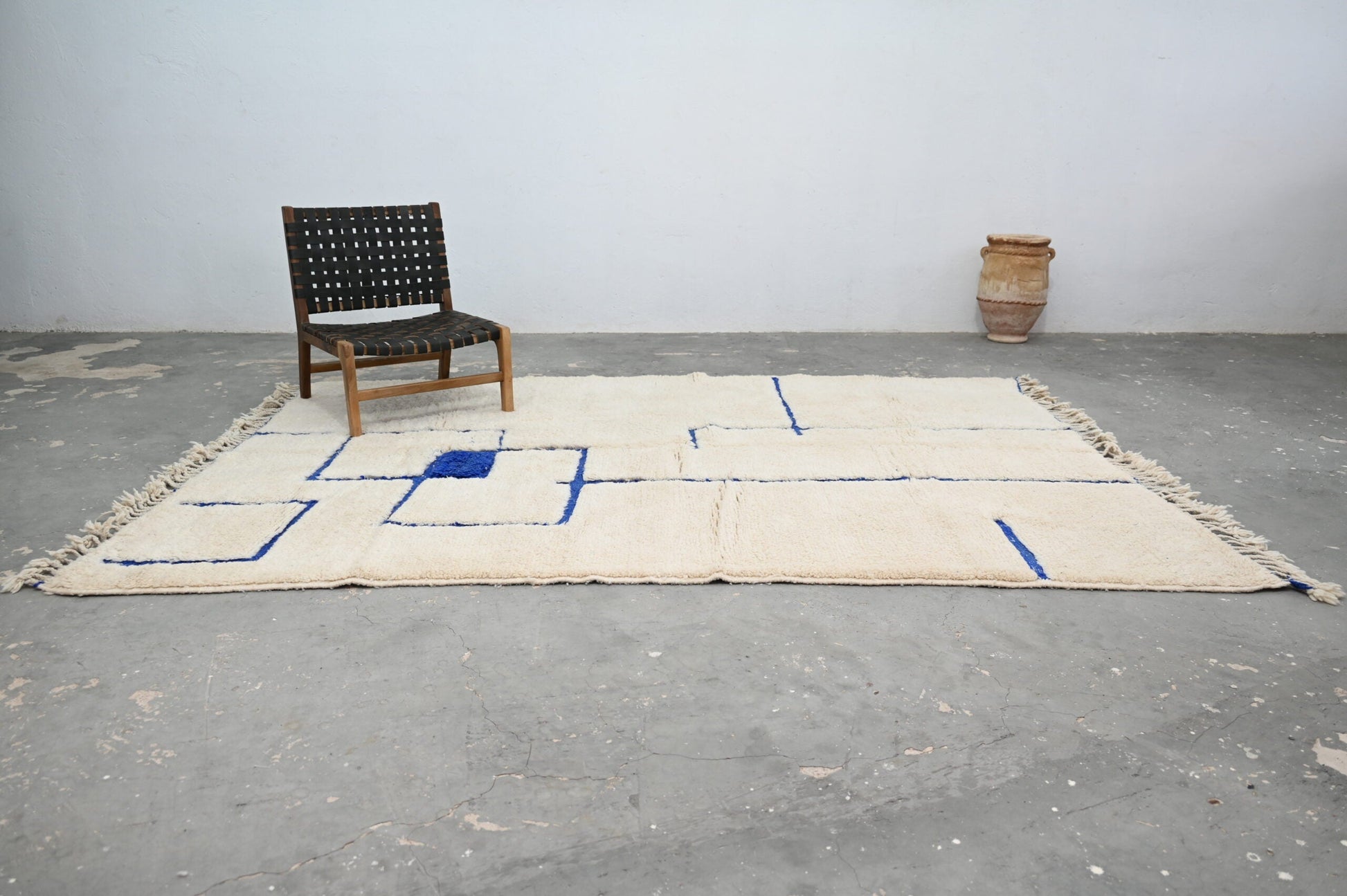 Moroccan Handmade Traditional Beni Ouarain Rug 300 X 207 Cm - Moroccan Rugs