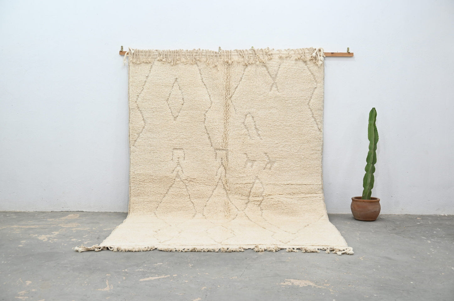 Moroccan Handmade Traditional Beni Ouarain Rug 300 X 208 Cm - Moroccan Rugs