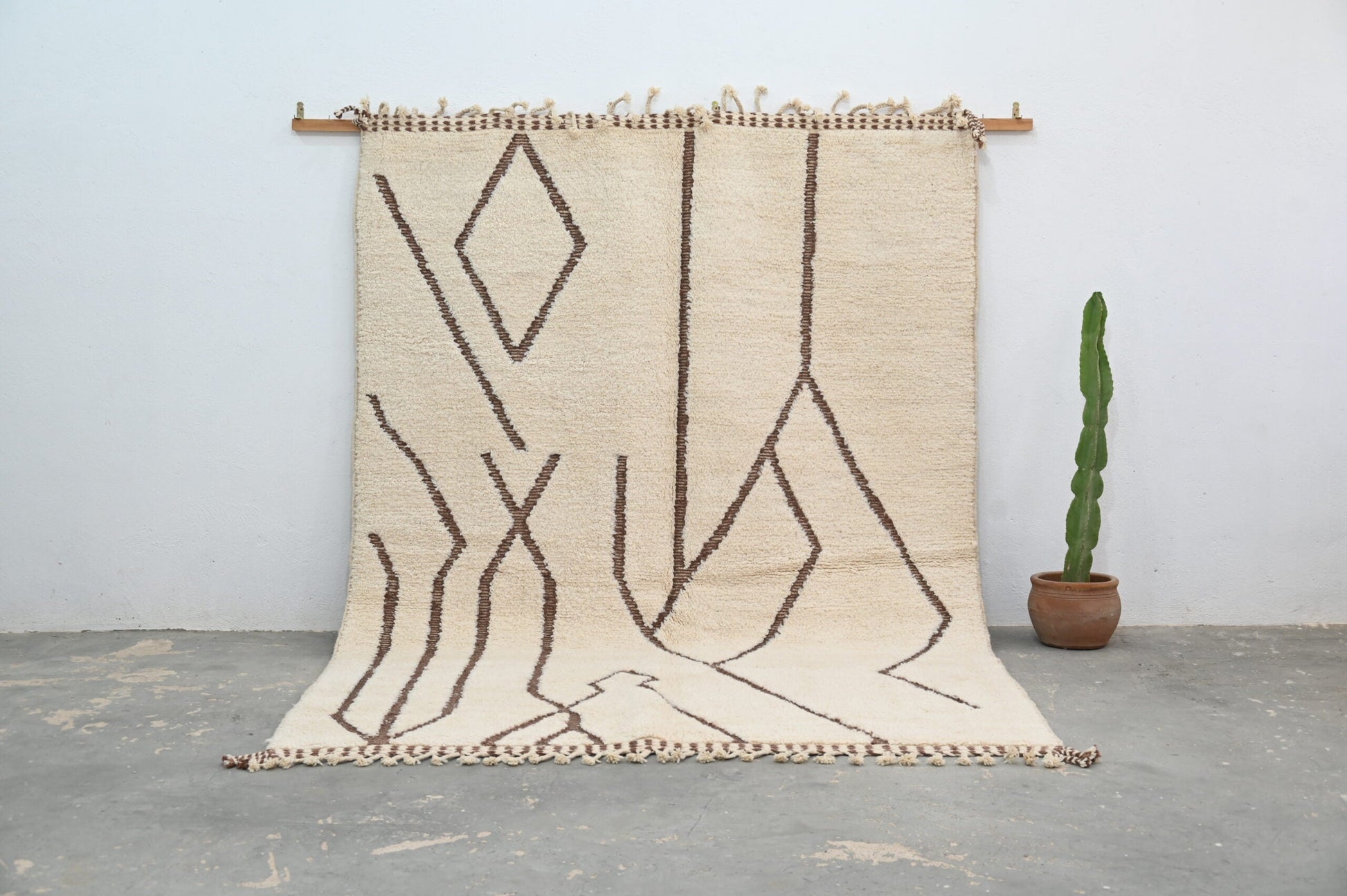 Moroccan Handmade Traditional Beni Ouarain Rug 300 X 210 Cm - Moroccan Rugs