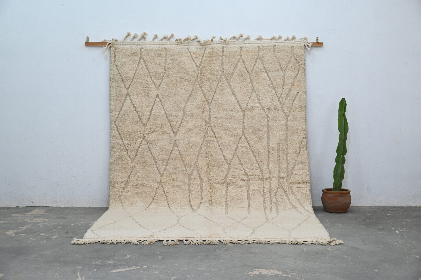 Moroccan Handmade Traditional Beni Ouarain Rug 300 X 211 Cm - Moroccan Rugs