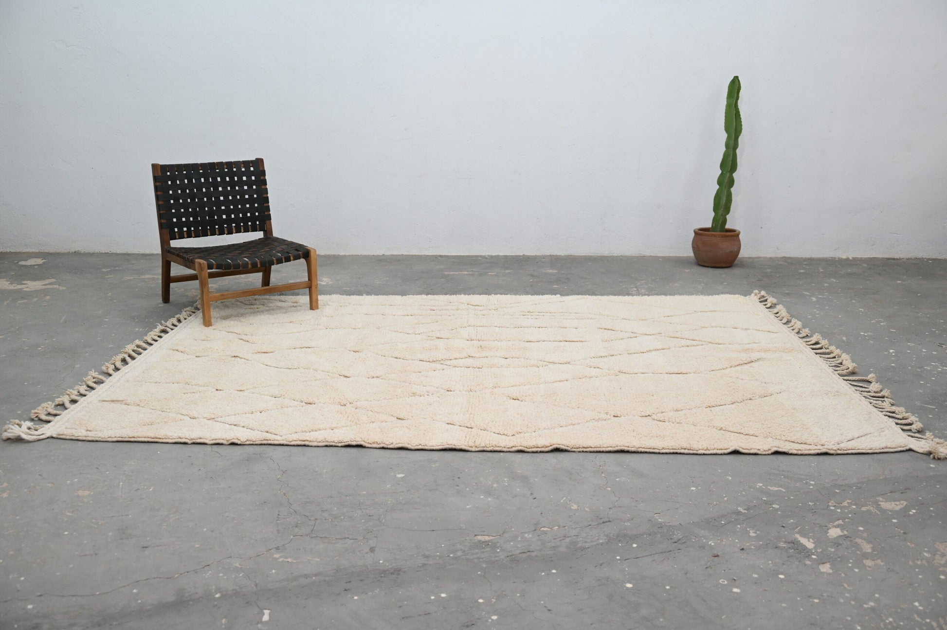 Moroccan Handmade Traditional Beni Ouarain Rug 300 X 211 Cm - Moroccan Rugs