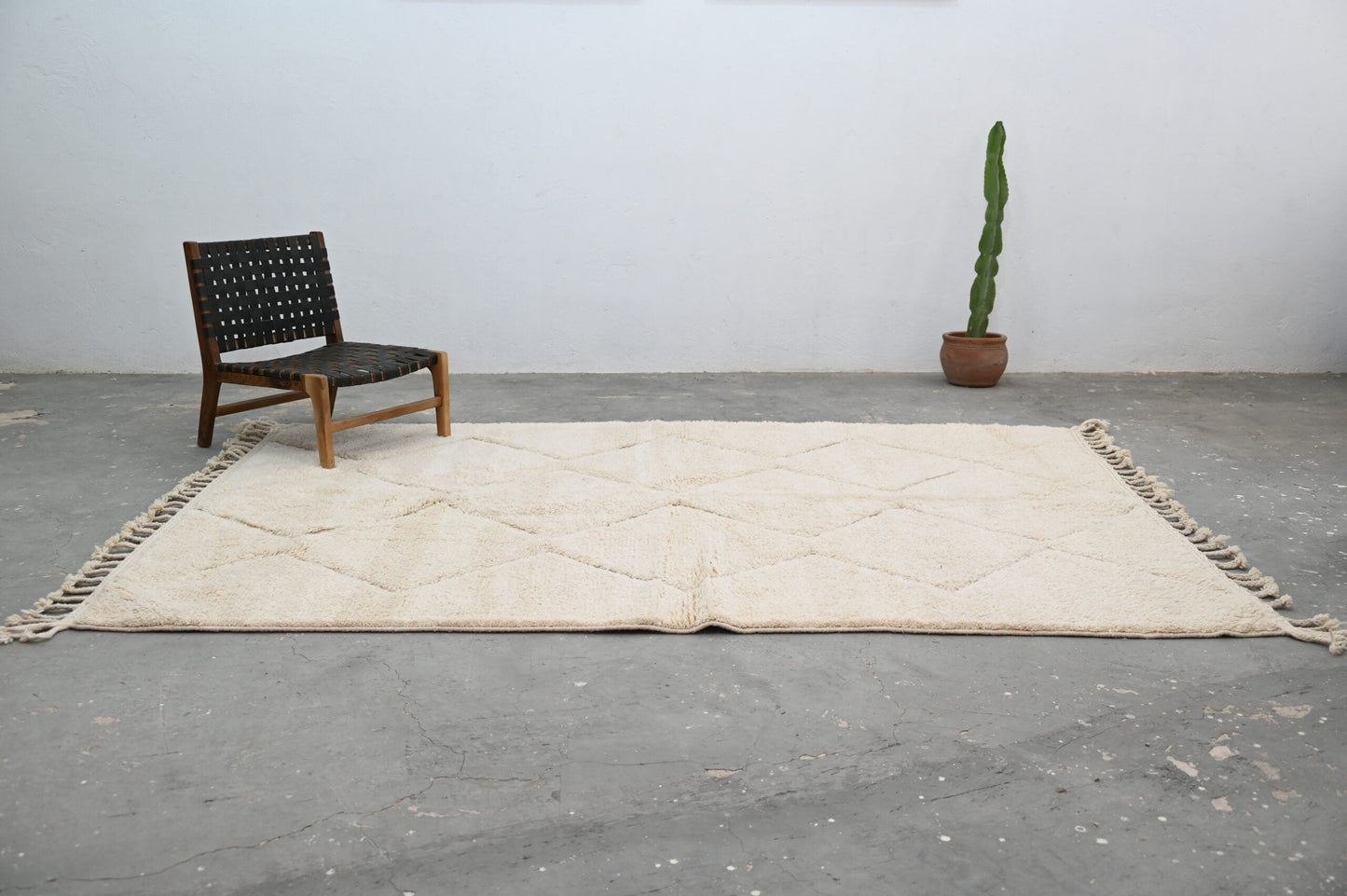 Moroccan Handmade Traditional Beni Ouarain Rug 300 X 212 Cm - Moroccan Rugs