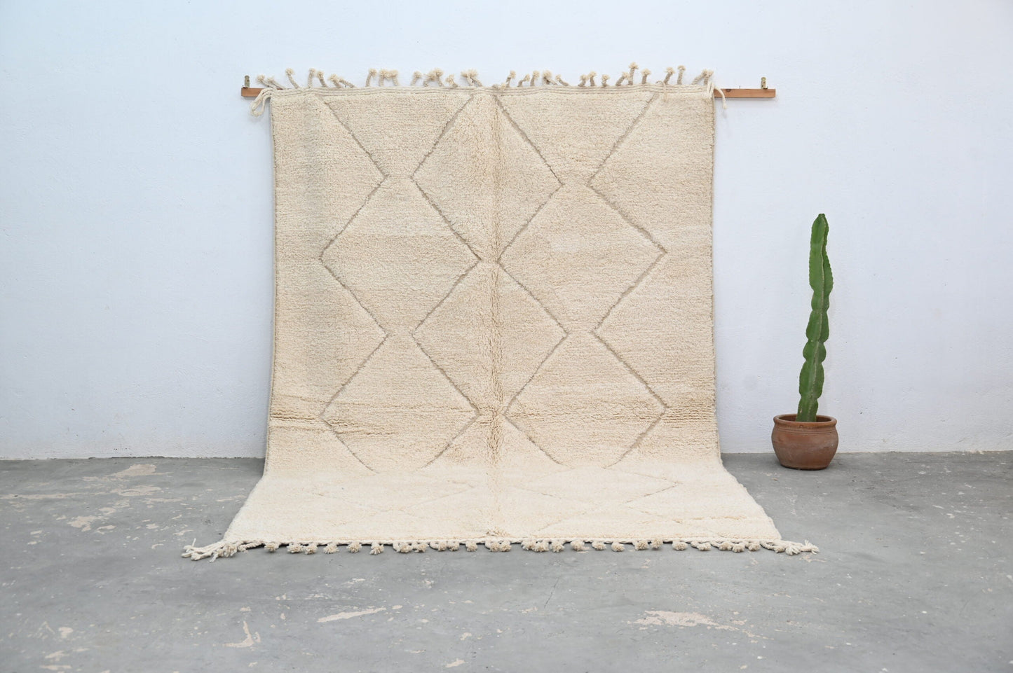 Moroccan Handmade Traditional Beni Ouarain Rug 300 X 212 Cm - Moroccan Rugs