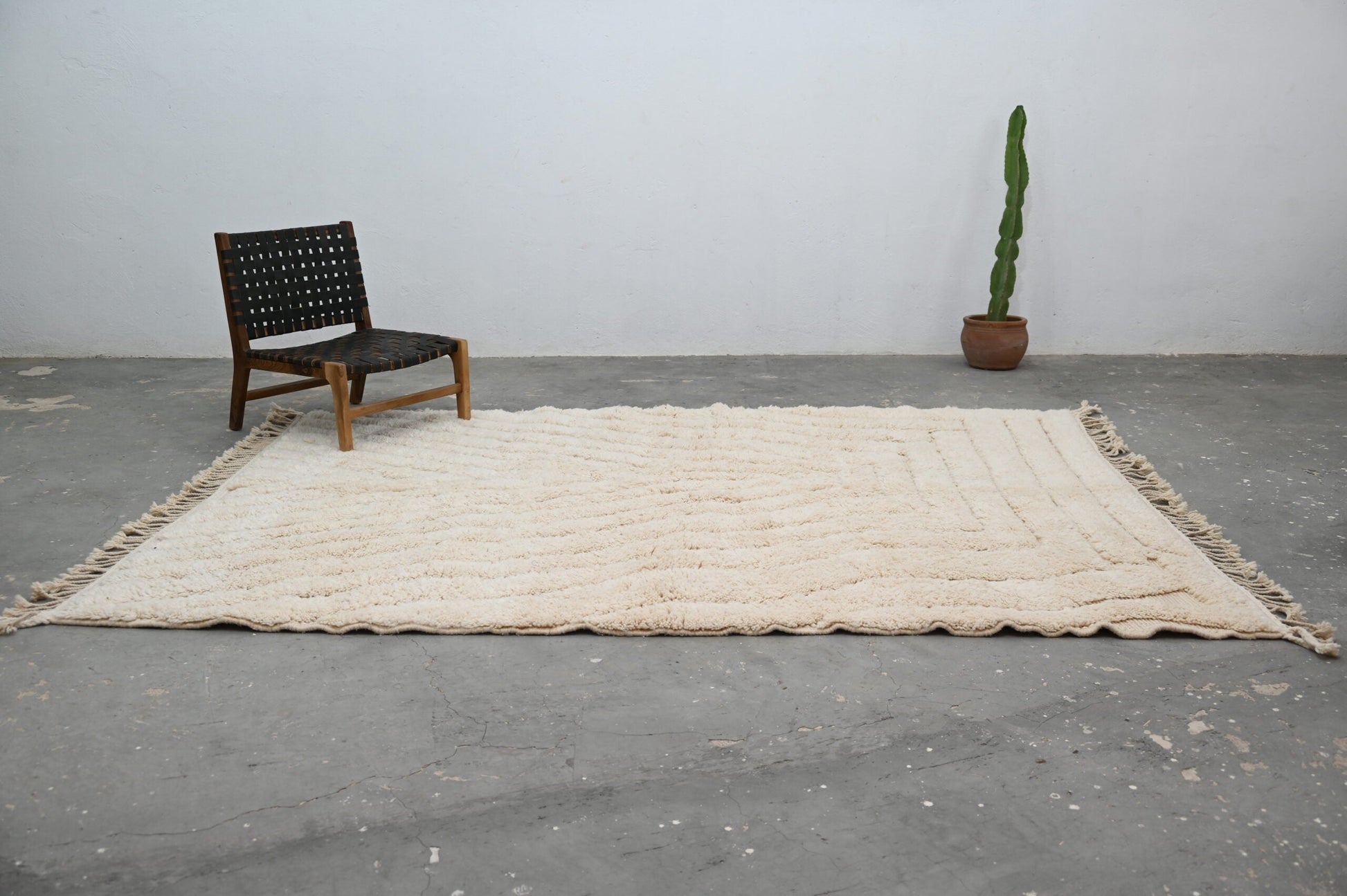 Moroccan Handmade Traditional Beni Ouarain Rug 300 X 217 Cm - Moroccan Rugs