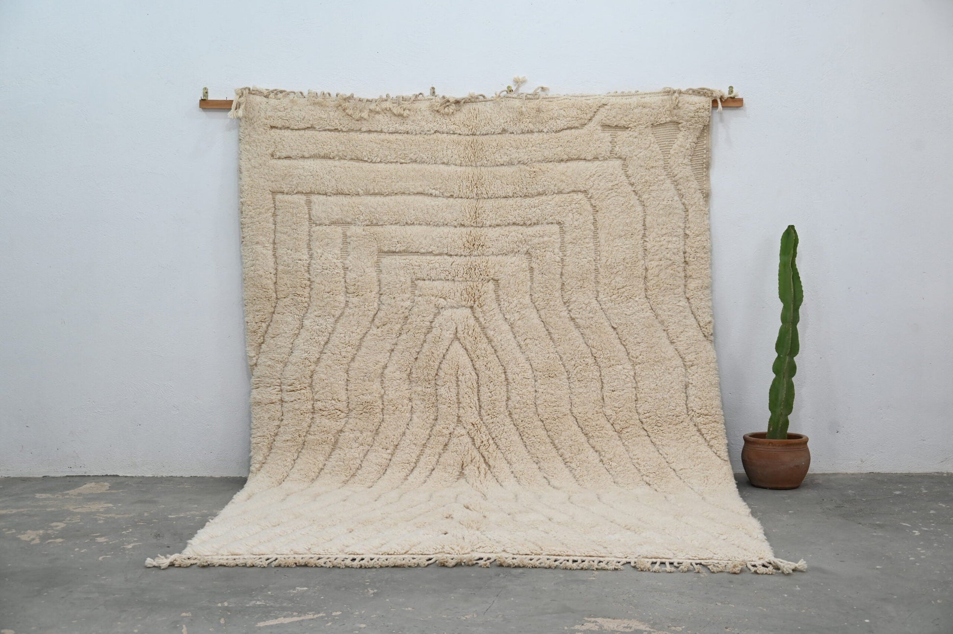 Moroccan Handmade Traditional Beni Ouarain Rug 300 X 217 Cm - Moroccan Rugs