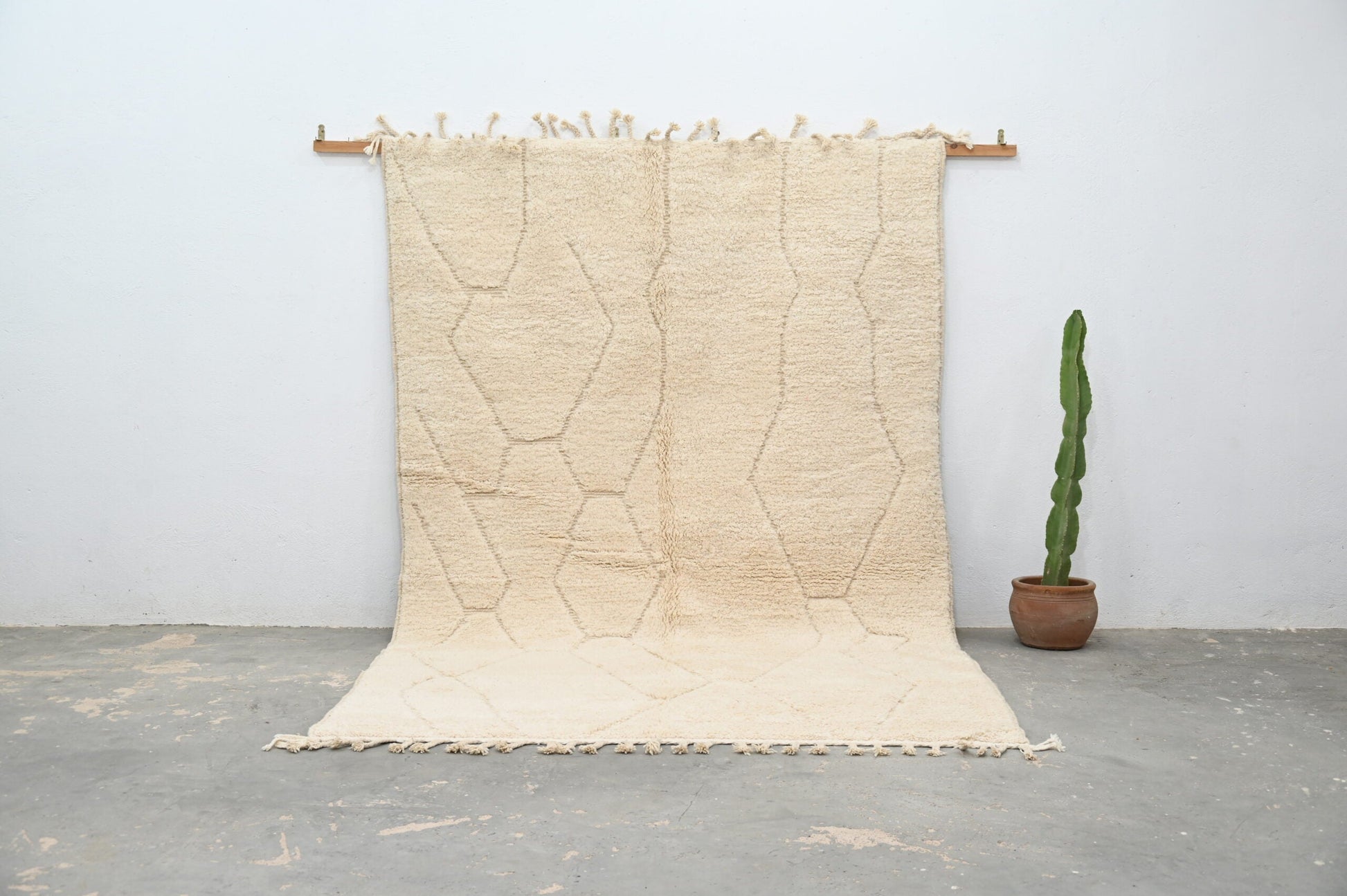 Moroccan Handmade Traditional Beni Ouarain Rug 302 X 200 Cm - Moroccan Rugs