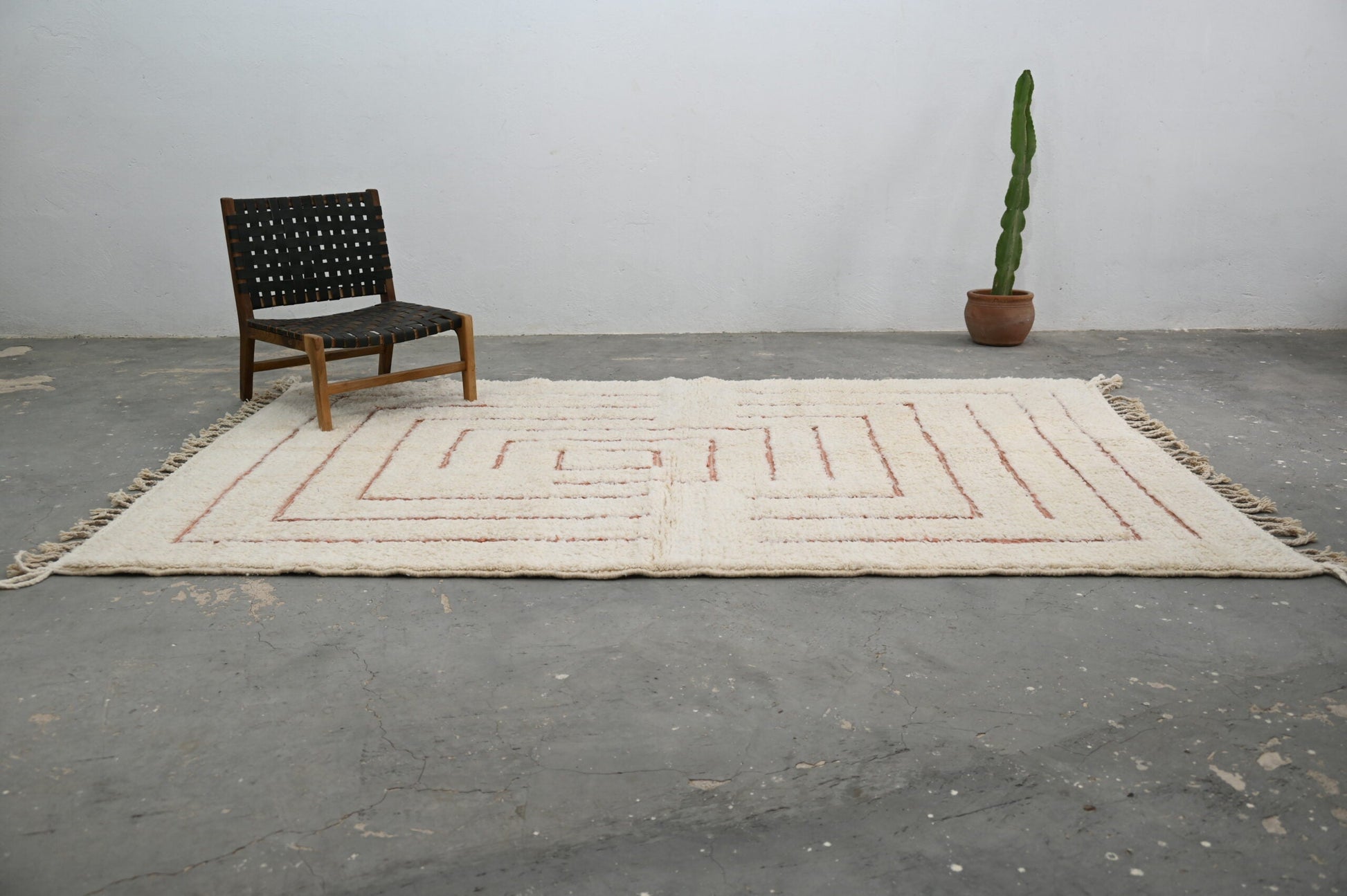 Moroccan Handmade Traditional Beni Ouarain Rug 302 X 200 Cm - Moroccan Rugs