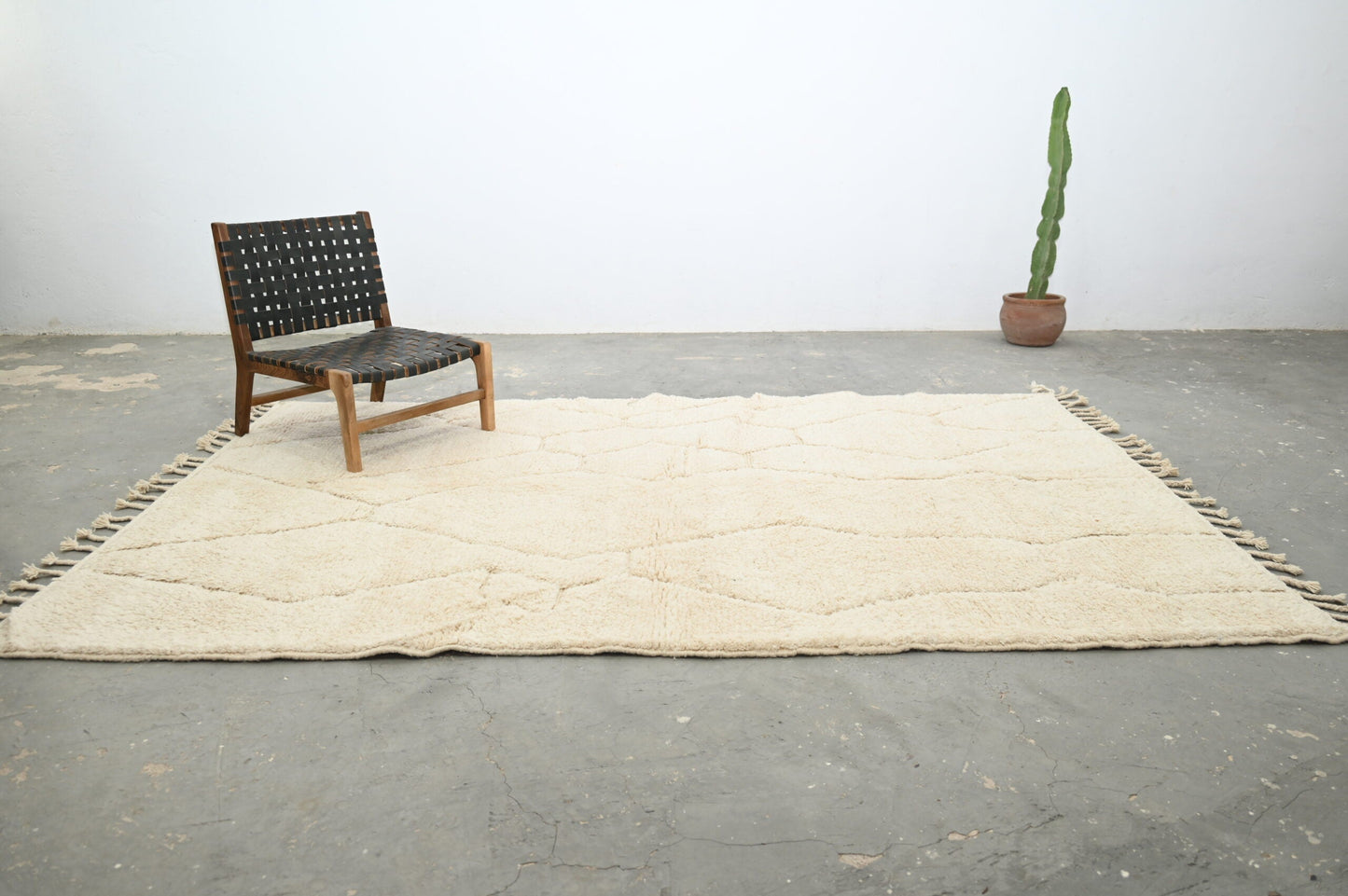 Moroccan Handmade Traditional Beni Ouarain Rug 302 X 200 Cm - Moroccan Rugs