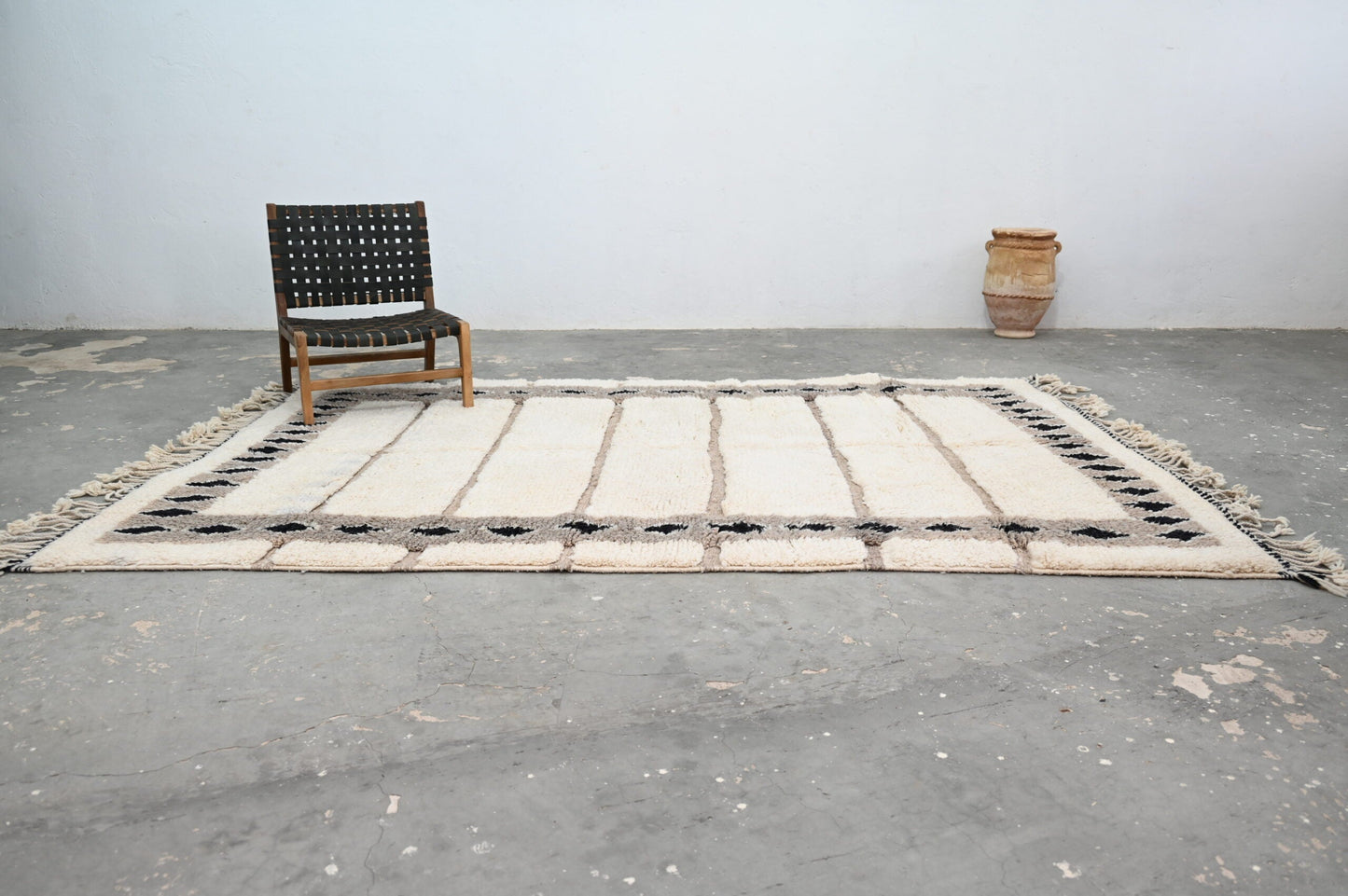 Moroccan Handmade Traditional Beni Ouarain Rug 303 X 196 Cm - Moroccan Rugs