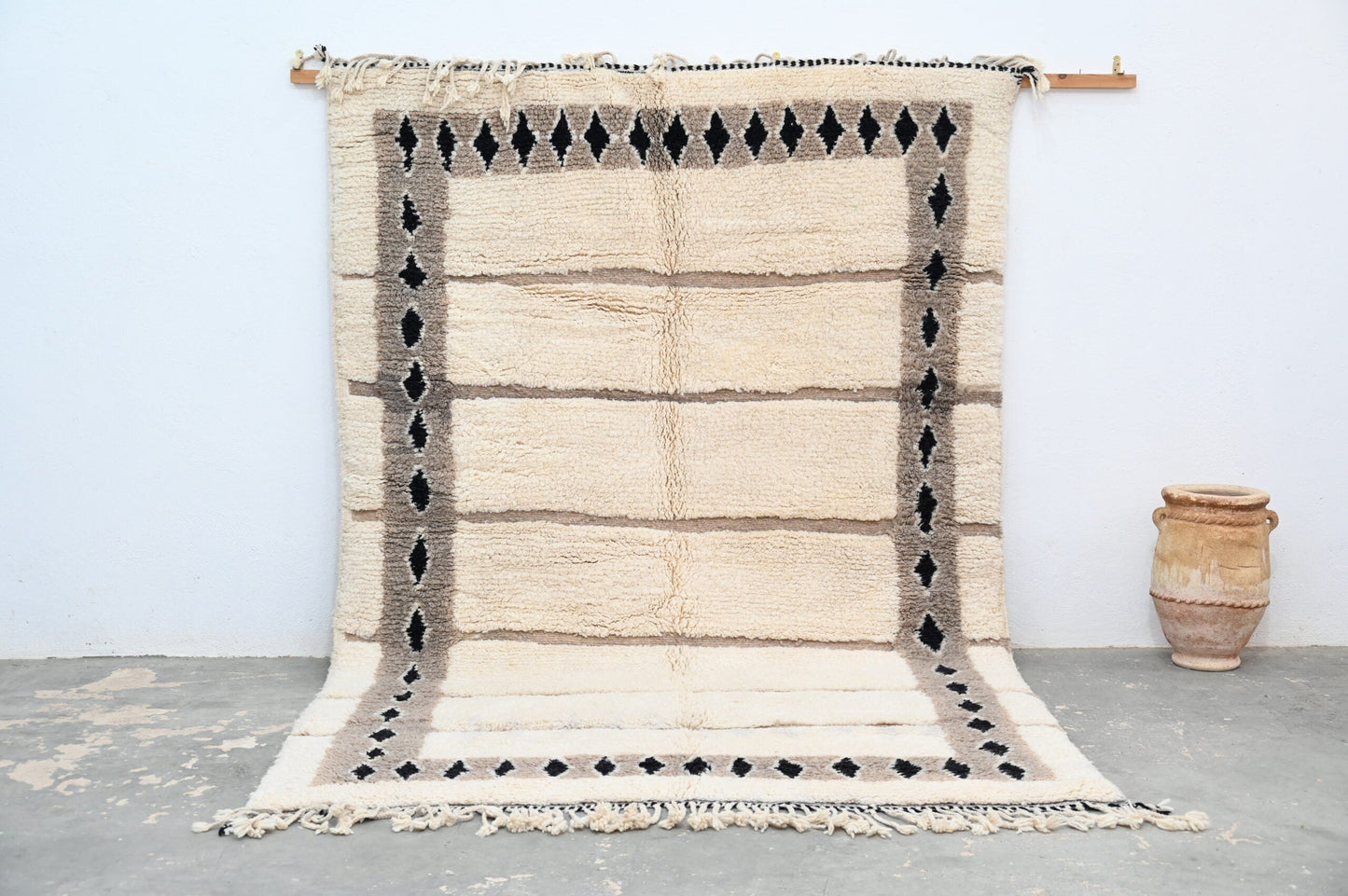 Moroccan Handmade Traditional Beni Ouarain Rug 303 X 196 Cm - Moroccan Rugs