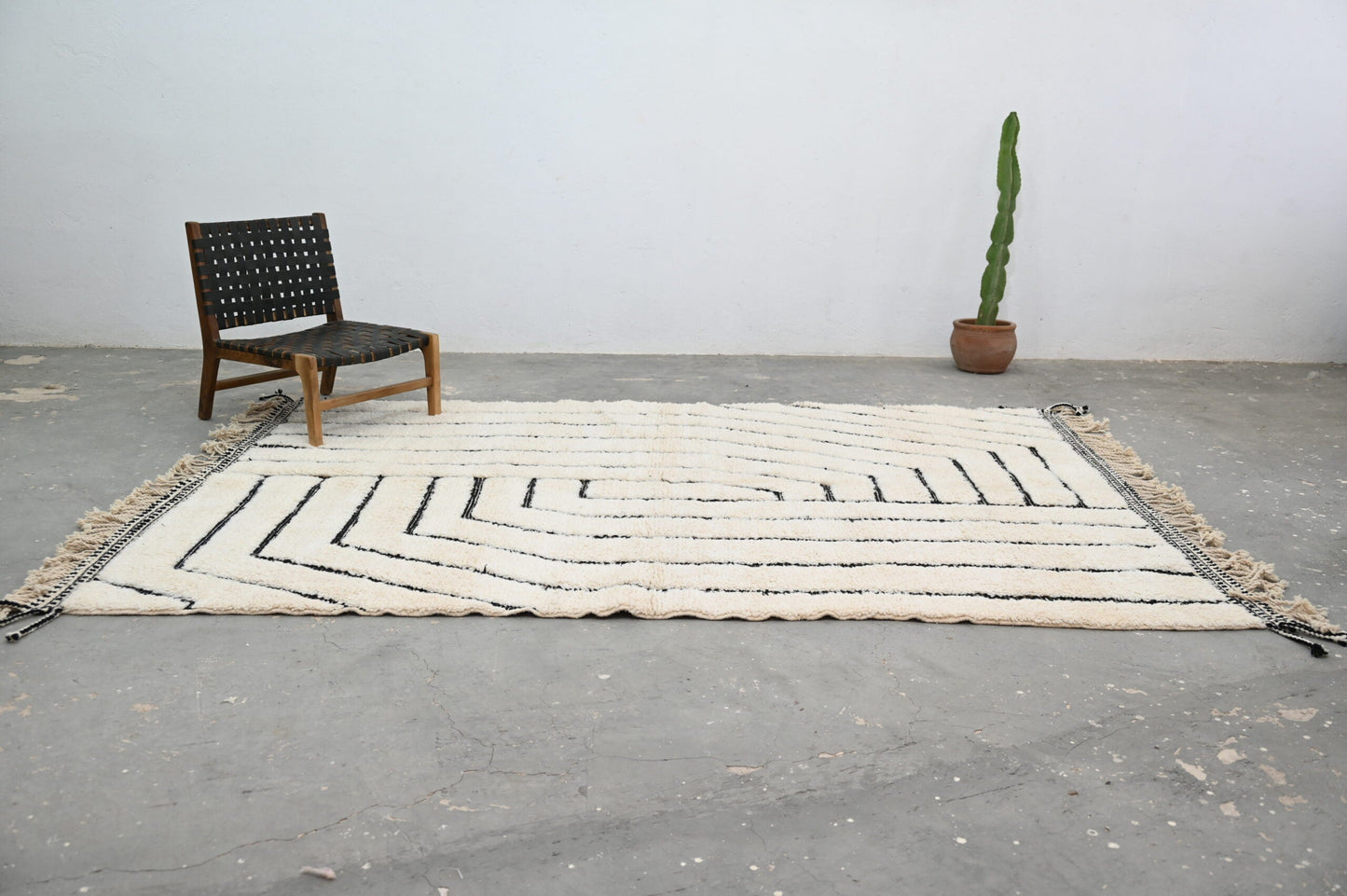 Moroccan Handmade Traditional Beni Ouarain Rug 304 X 210 cm - Moroccan Rugs