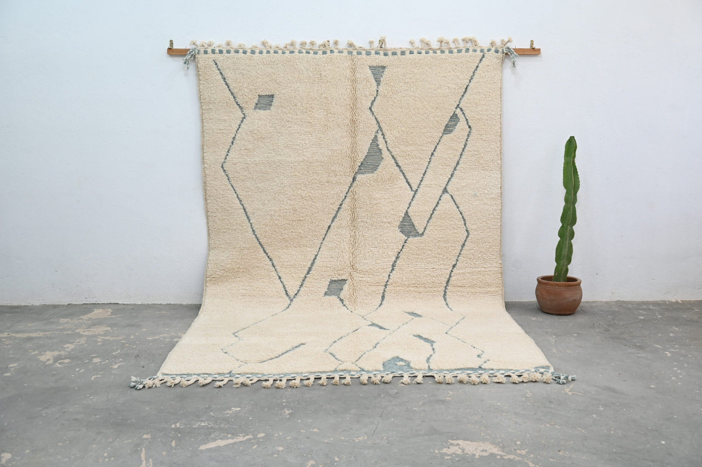 Moroccan Handmade Traditional Beni Ouarain Rug 305 X 205 Cm - Moroccan Rugs