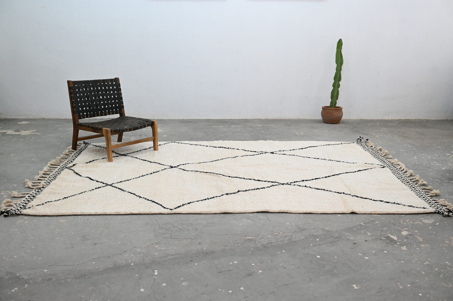 Moroccan Handmade Traditional Beni Ouarain Rug 309 X 204 Cm - Moroccan Rugs