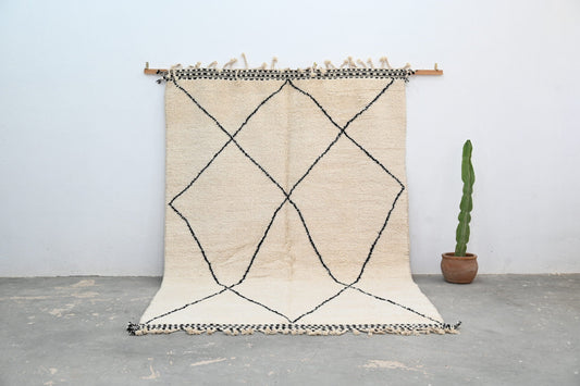 Moroccan Handmade Traditional Beni Ouarain Rug 309 X 204 Cm - Moroccan Rugs