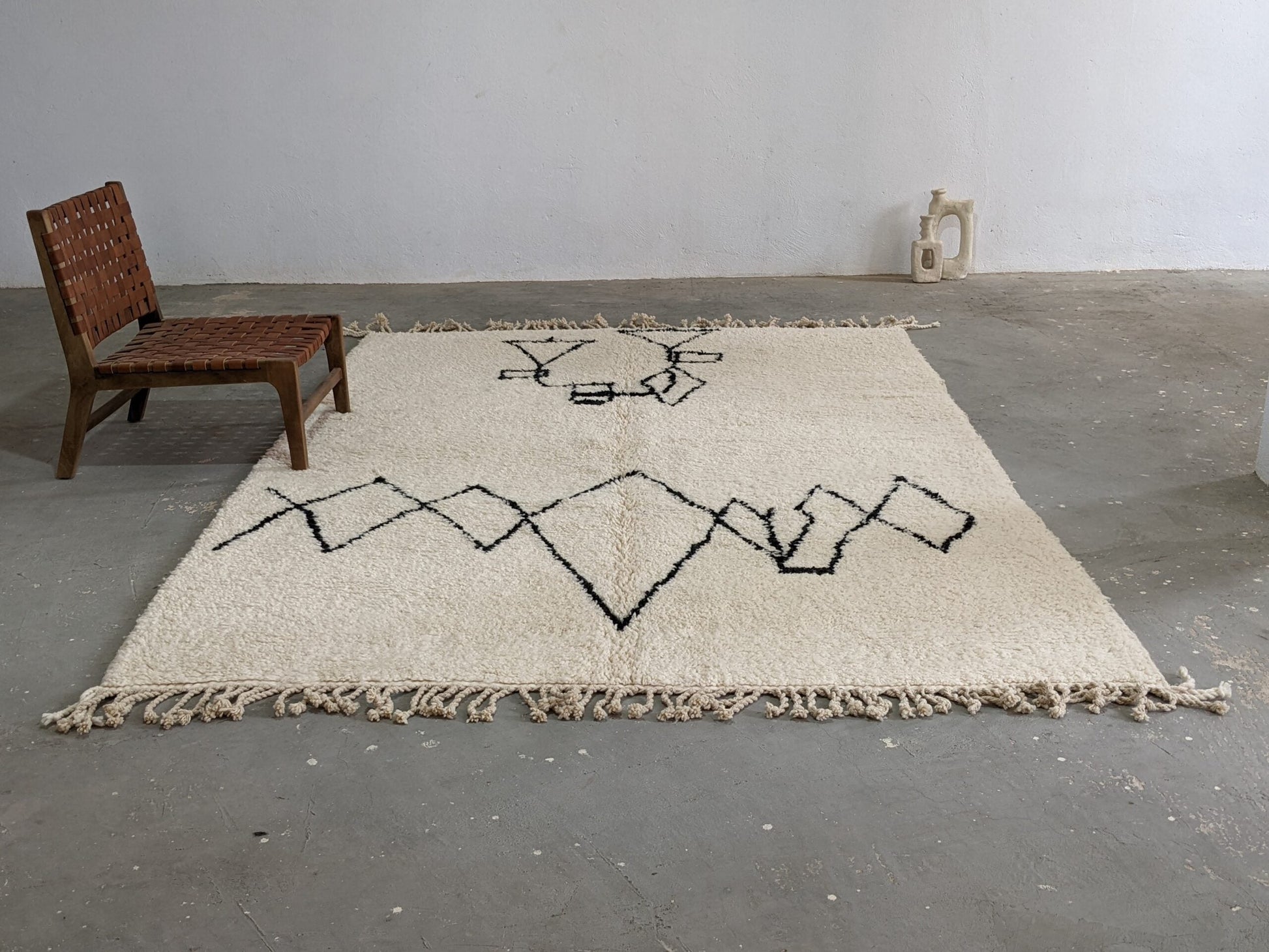 Moroccan Handmade Traditional Beni Ouarain Rug 310 X 210 Cm - Moroccan Rugs