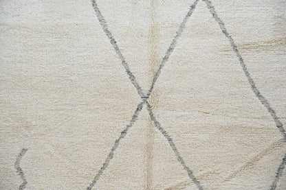 Moroccan Handmade Traditional Berber Rug Beni Ouarain 303 X 212 Cm - Moroccan Rugs