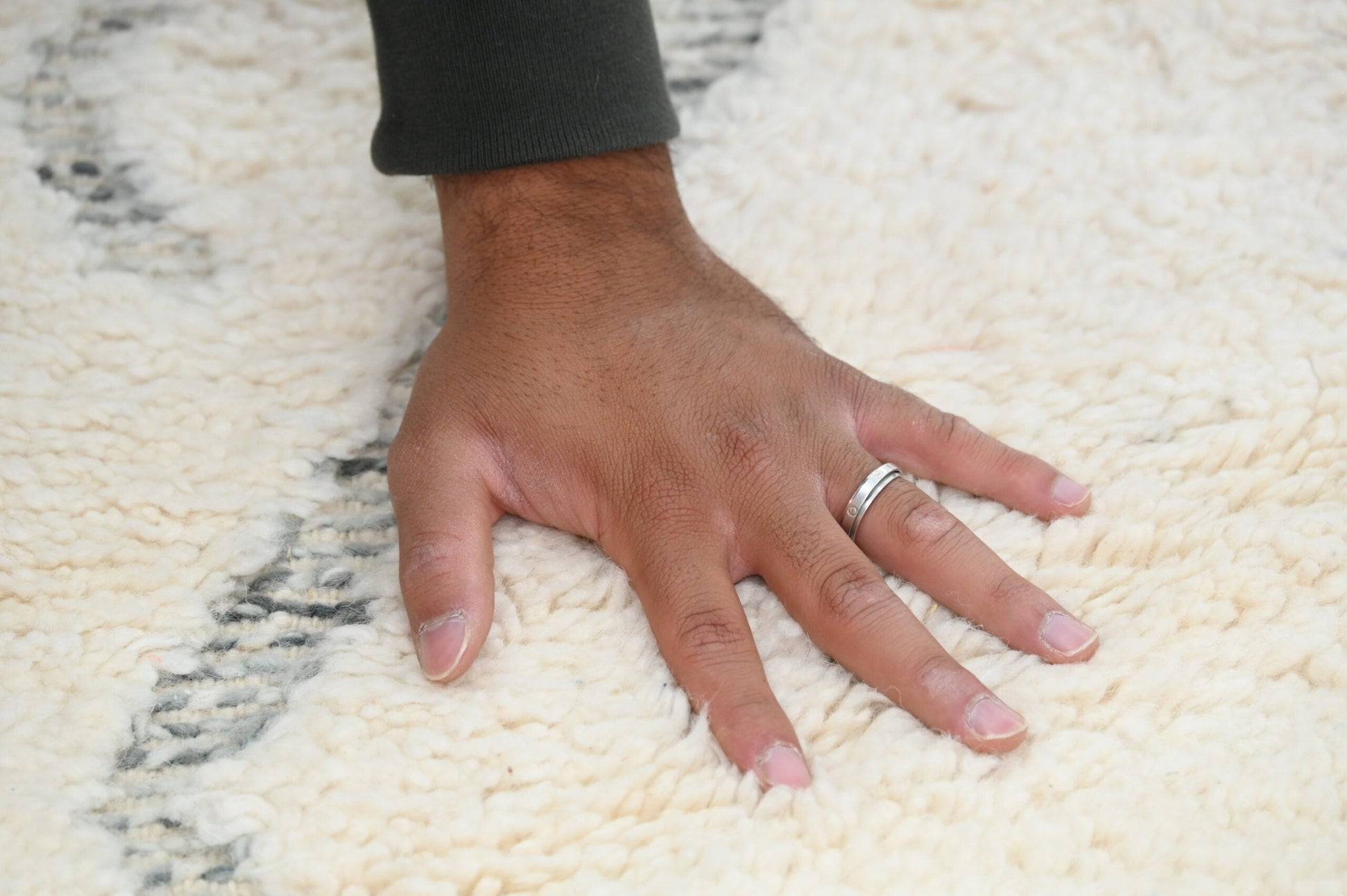 Moroccan Handmade Traditional Berber Rug Beni Ouarain 303 X 212 Cm - Moroccan Rugs