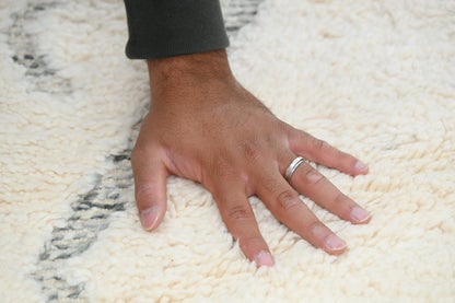 Moroccan Handmade Traditional Berber Rug Beni Ouarain 303 X 212 Cm - Moroccan Rugs