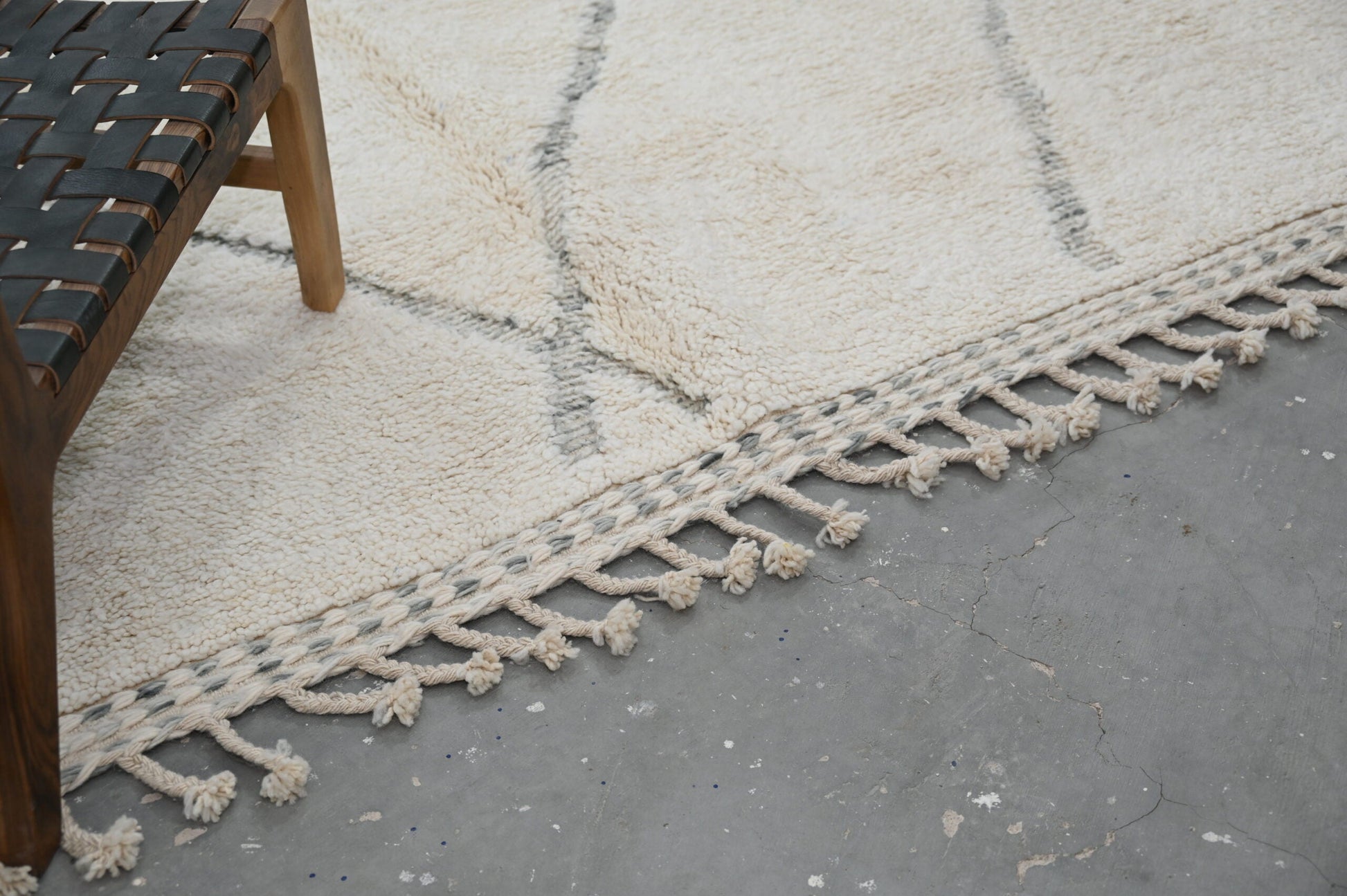 Moroccan Handmade Traditional Berber Rug Beni Ouarain 303 X 212 Cm - Moroccan Rugs