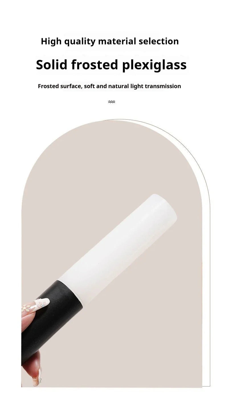 Frosted plexiglass tube.