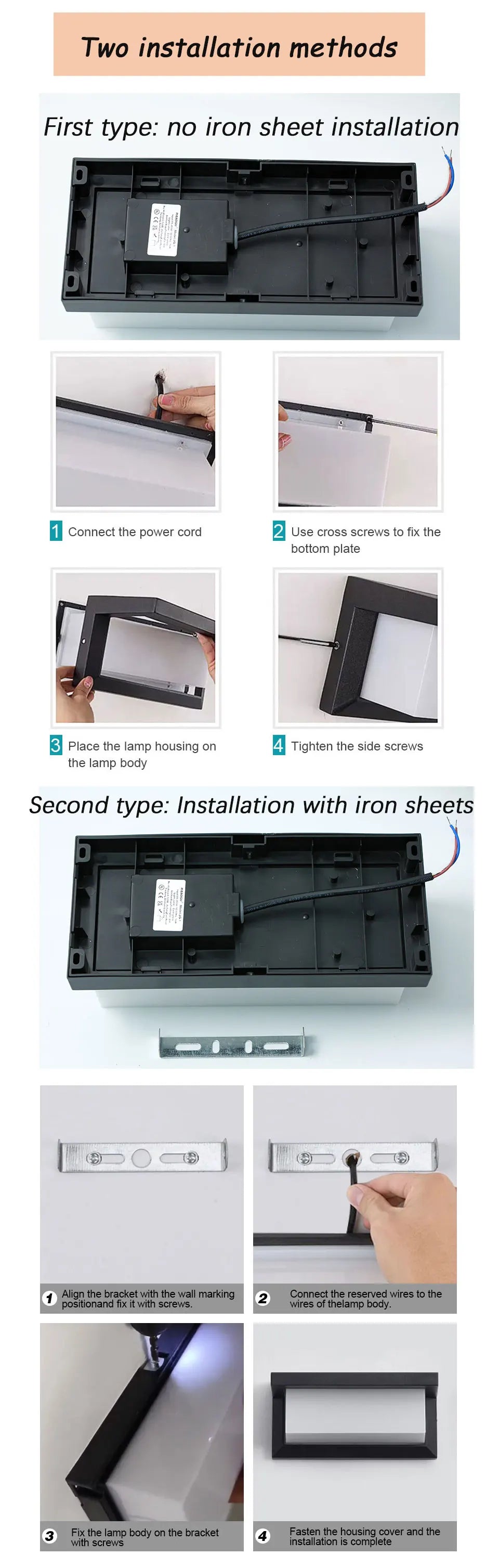 Motion Sensor Outdoor Wall Light - Waterproof Modern