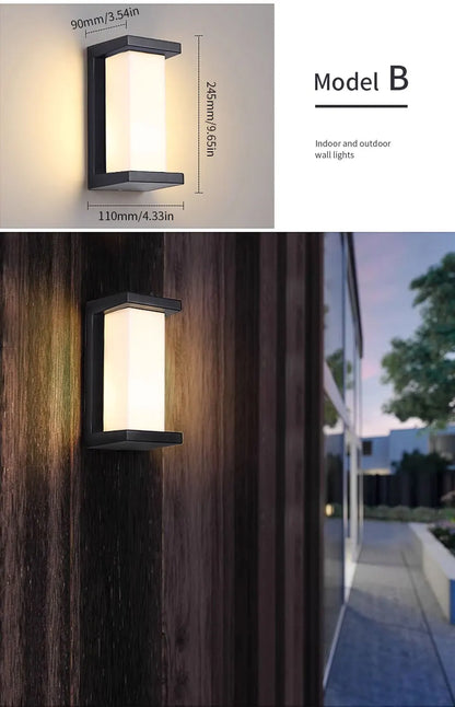 Motion Sensor Outdoor Wall Light - Waterproof Modern