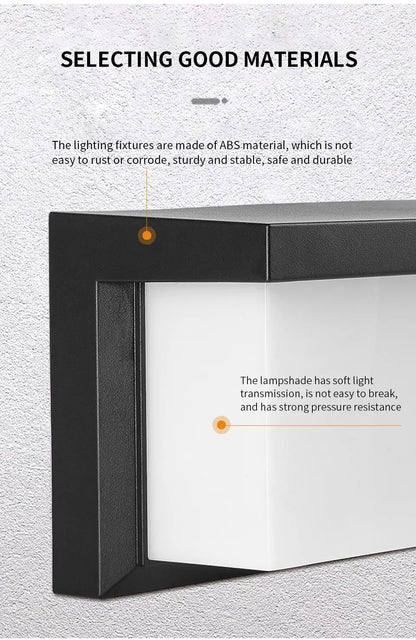 Motion Sensor Outdoor Wall Light - Waterproof Modern