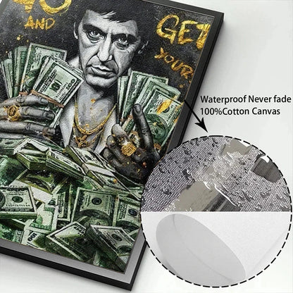 Motivational Tony Montana Canvas Wall Art