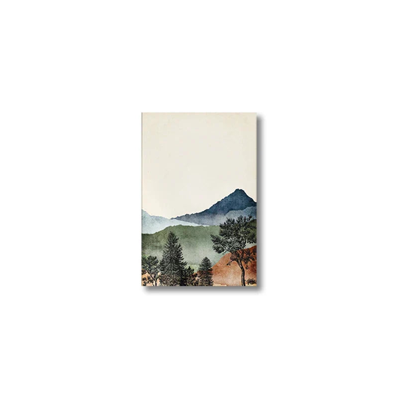 Mountain Wall Art Set - Watercolor Landscape - CJ50084-3 / 50x70cm No frame