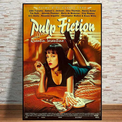 Movie Pulp Fiction Canvas Wall Art - Posters