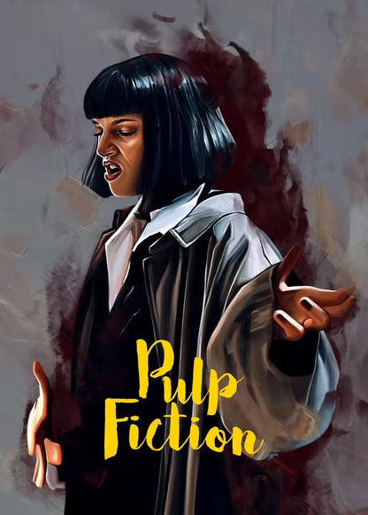 Movie Pulp Fiction Canvas Wall Art - MULTI / 20x30cm No Frame - Posters