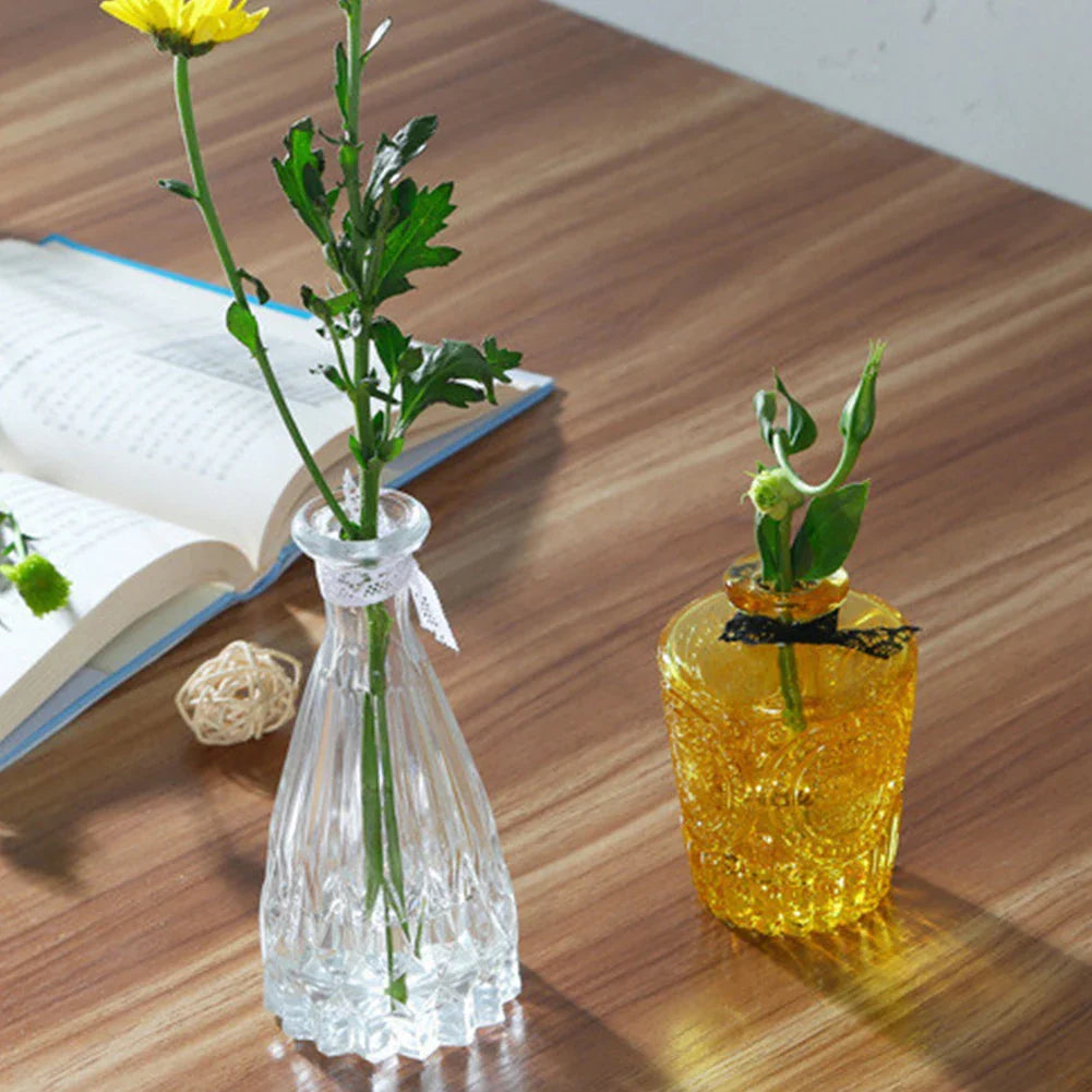 Multicolor European Glass Vase Decoration - Home Gift - Vase