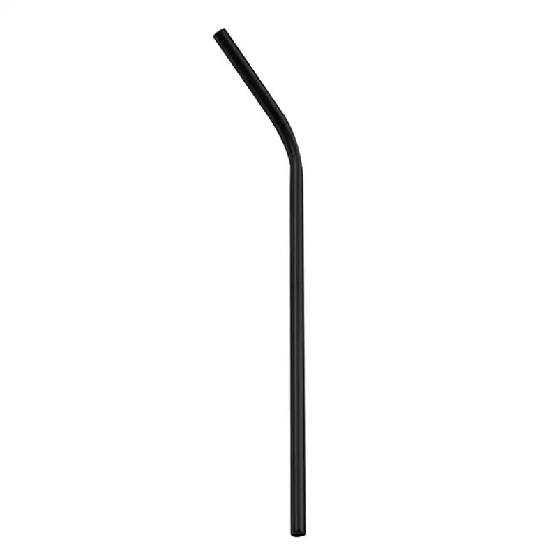 Black curved stainless steel reusable straw from multicolor steel reusable straws kitchen dining set