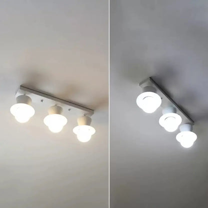 DecorBites™ DecorBites™ Mushroom Flush Mount Ceiling Light in White for Hallway Décor