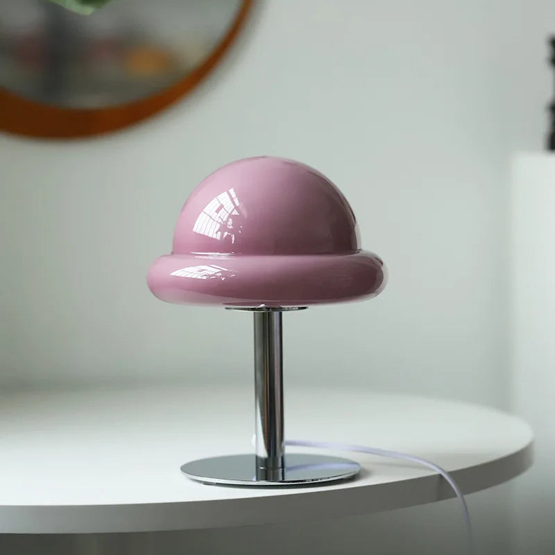 Mushroom Table Lamp Bauhaus Furniture - Purple