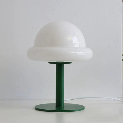 Mushroom Table Lamp Bauhaus Furniture - White & Green