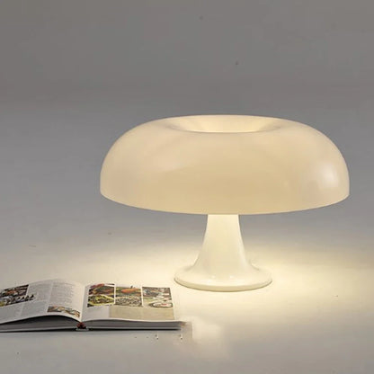 Mushroom table lamp minimalist modern bedroom bedside lamp Danish designer orange decorative table lamp