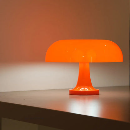 Mushroom table lamp minimalist modern bedroom bedside lamp Danish designer orange decorative table lamp