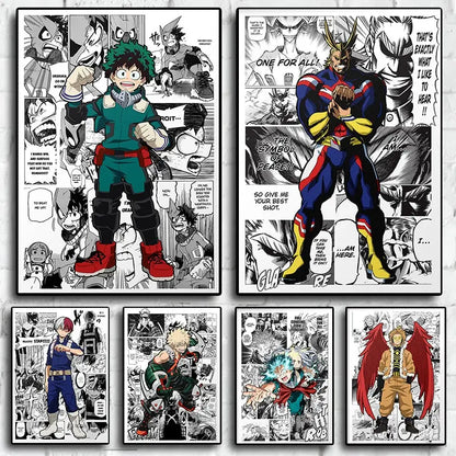 ’My Hero Academia Canvas Wall Art’ - Posters