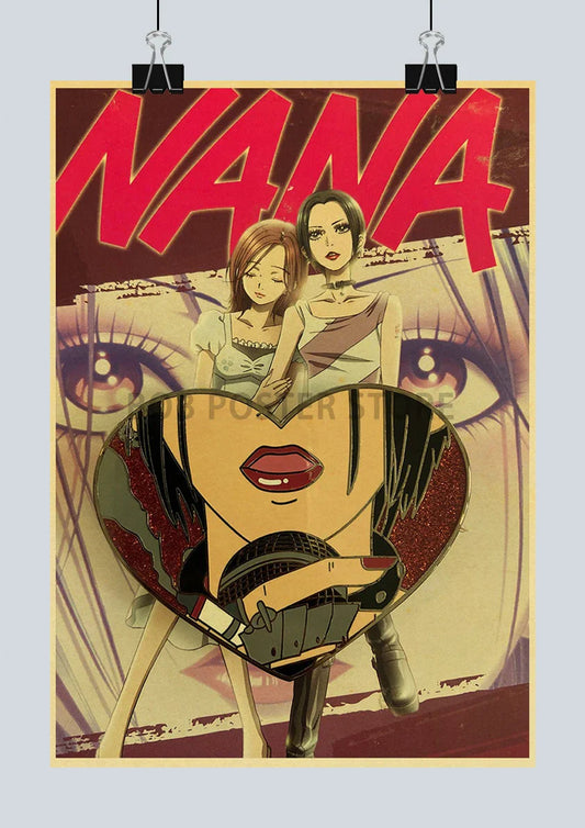 NANA Anime Posters Retro Kraft Paper - 2021 Arrivals - Q105 15 / 42X30CM - Posters