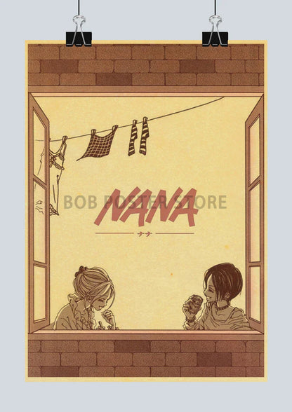 NANA Anime Posters - Retro Kraft Paper Prints - Posters