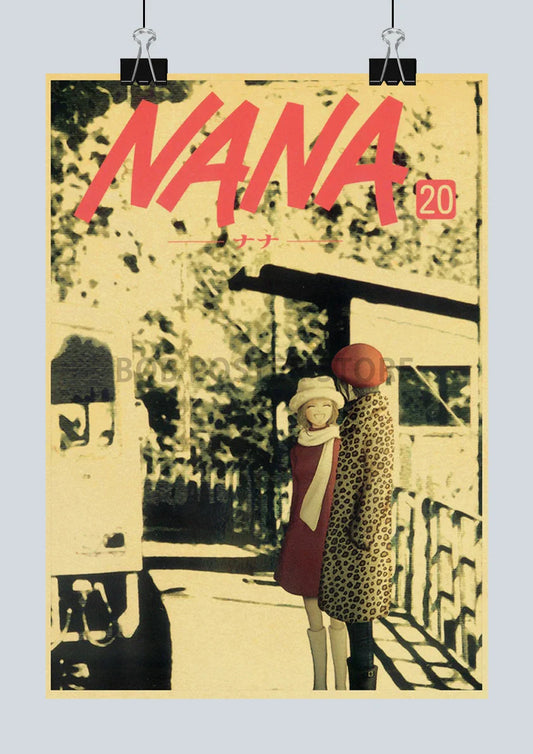 NANA Anime Posters Retro Kraft Paper Wall Decor - Q105 7 / 42X30CM - Posters