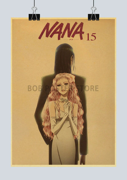 NANA Anime Posters | Retro Style Kraft Paper Sticker - Q105 17 / 30X21CM - Posters