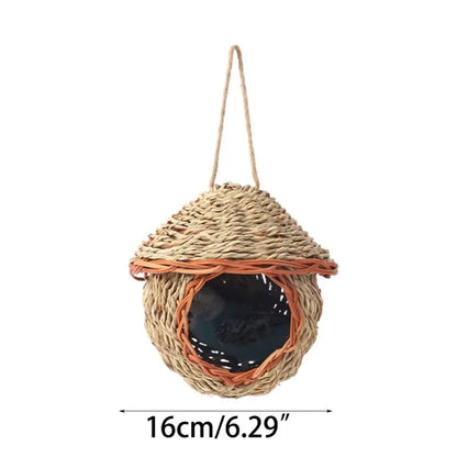 Natural Grass Bird Cage for Outdoor Decor - 418