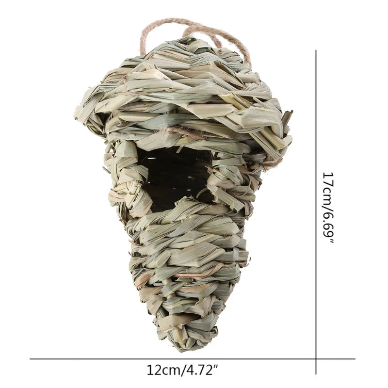 Natural Grass Bird Cage for Outdoor Decor - 426