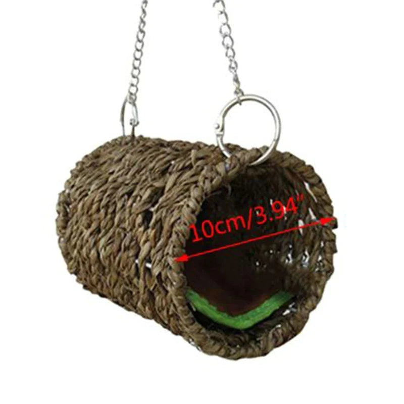 Natural Grass Bird Cage Hanging Parrot Nest - 227
