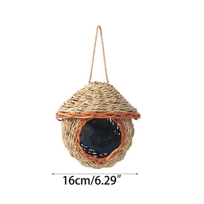 Natural Grass Bird Cage Hanging Parrot Nest - 335