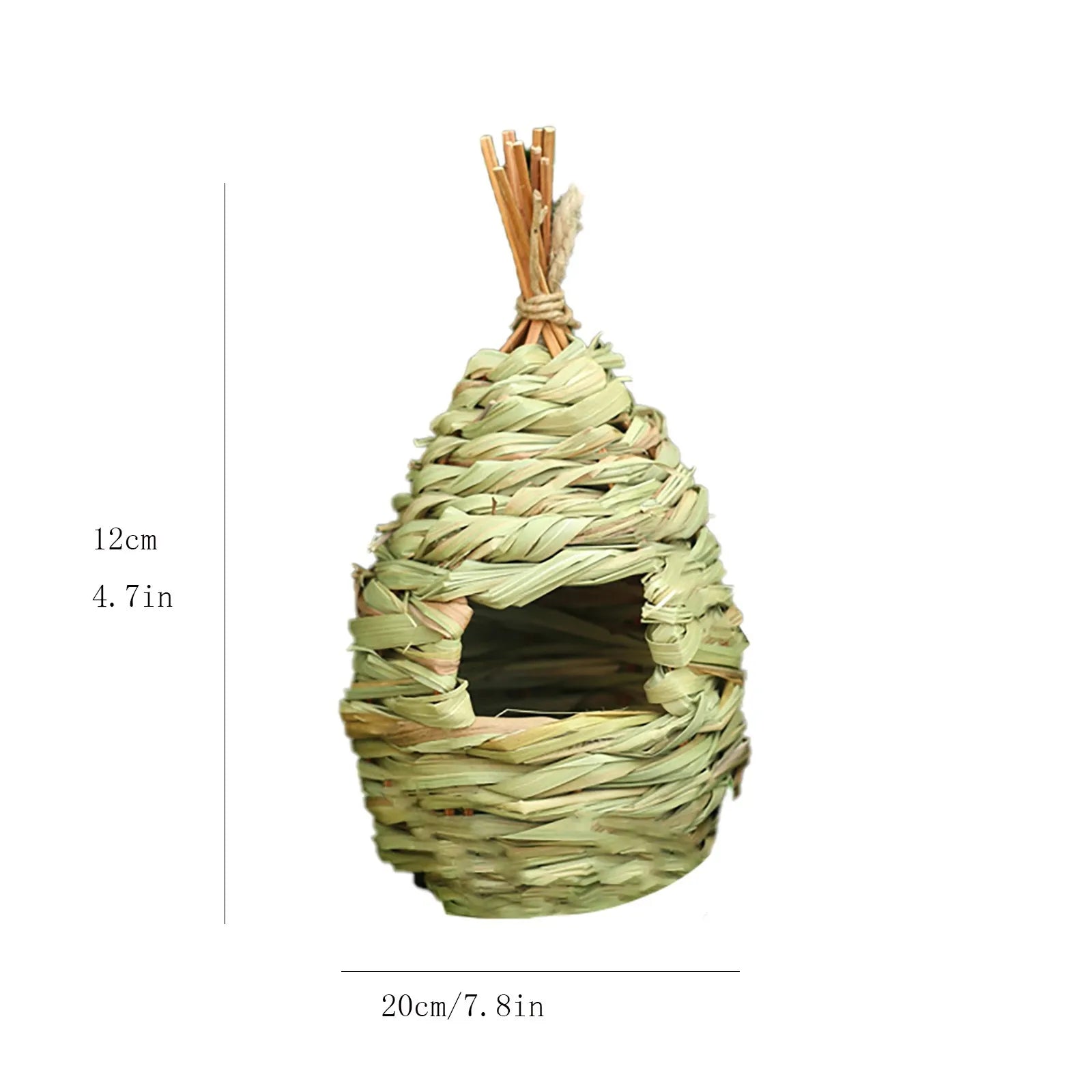 Natural Grass Bird Nest Cage for Outdoor Decor - D / One Size